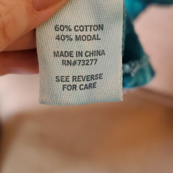 MUDD tye dye tee juniors medium turqoiose green - Picture 5 of 5